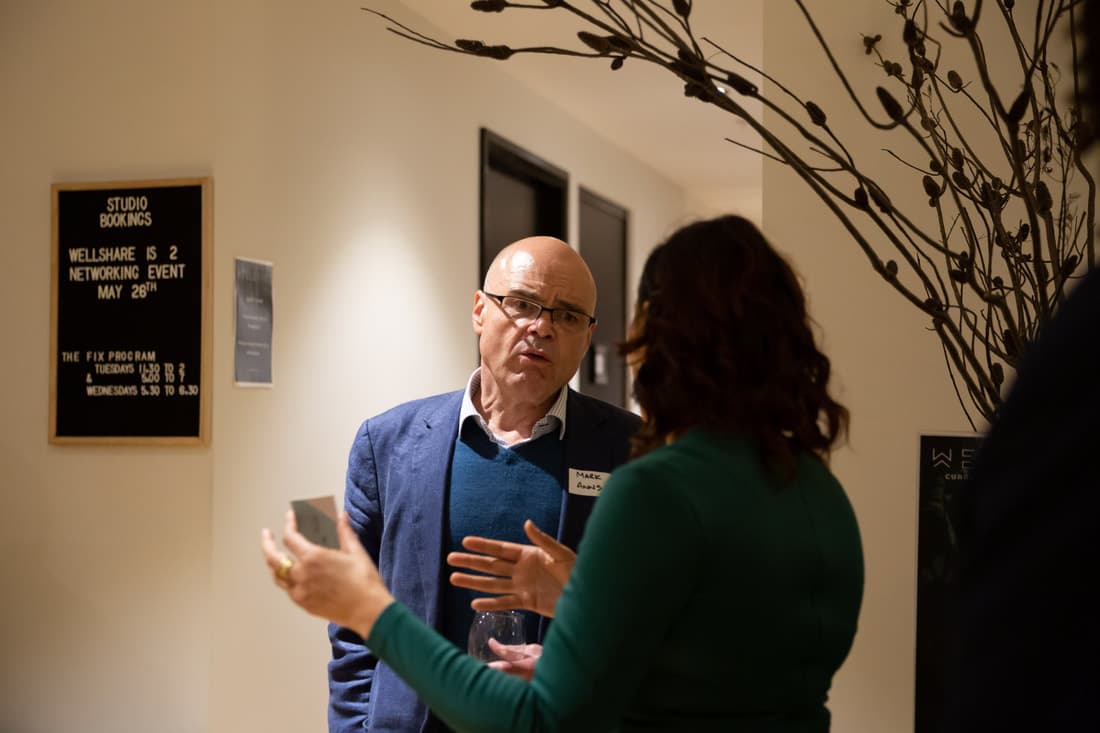 Practitioners meeting at a Wellshare community event