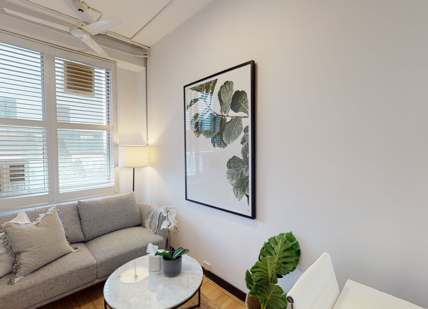 Boutique inner-city rooms with a calm clinical feel for therapy, wellness, beauty and allied health work.