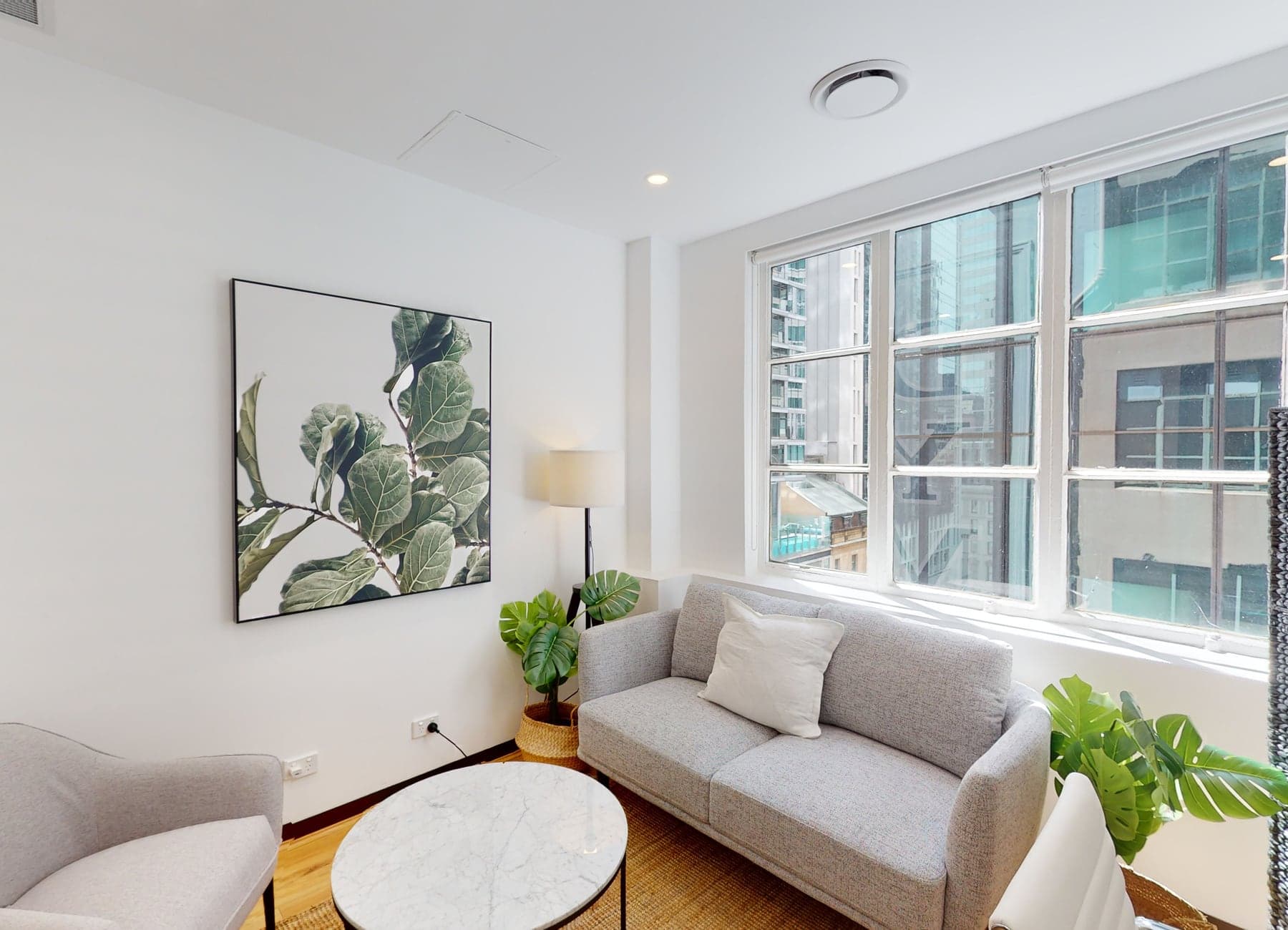 Wellshare Sydney CBD therapy room with calm seating